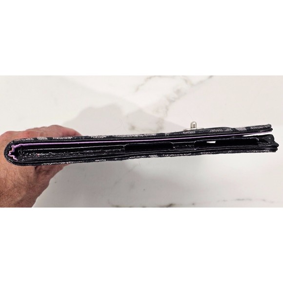 Coach Ocelot Leopard Print iPad Tablet Business Tech Case Black & Silver F61359 - Picture 5 of 9